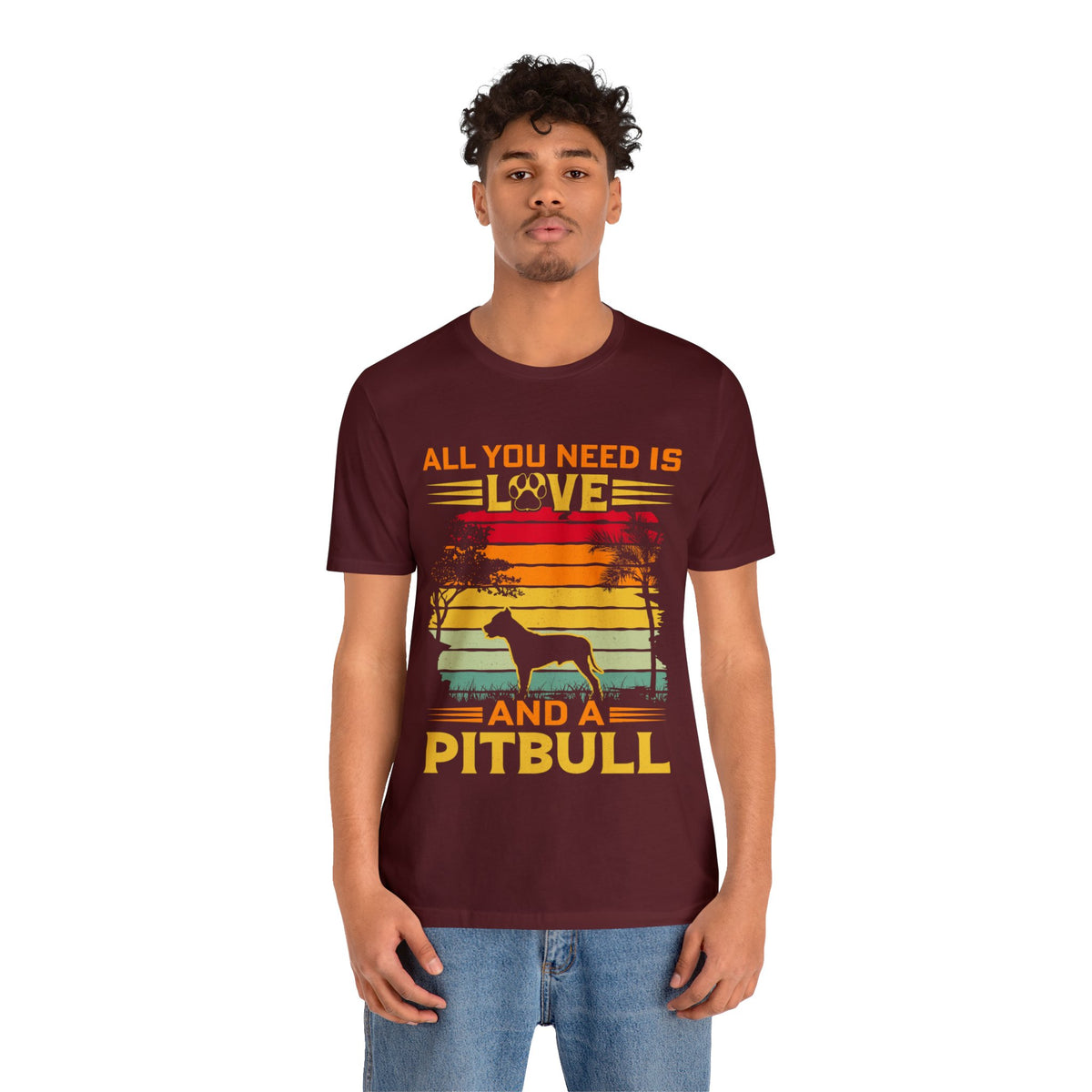 Love And A Pitbull Unisex Tee