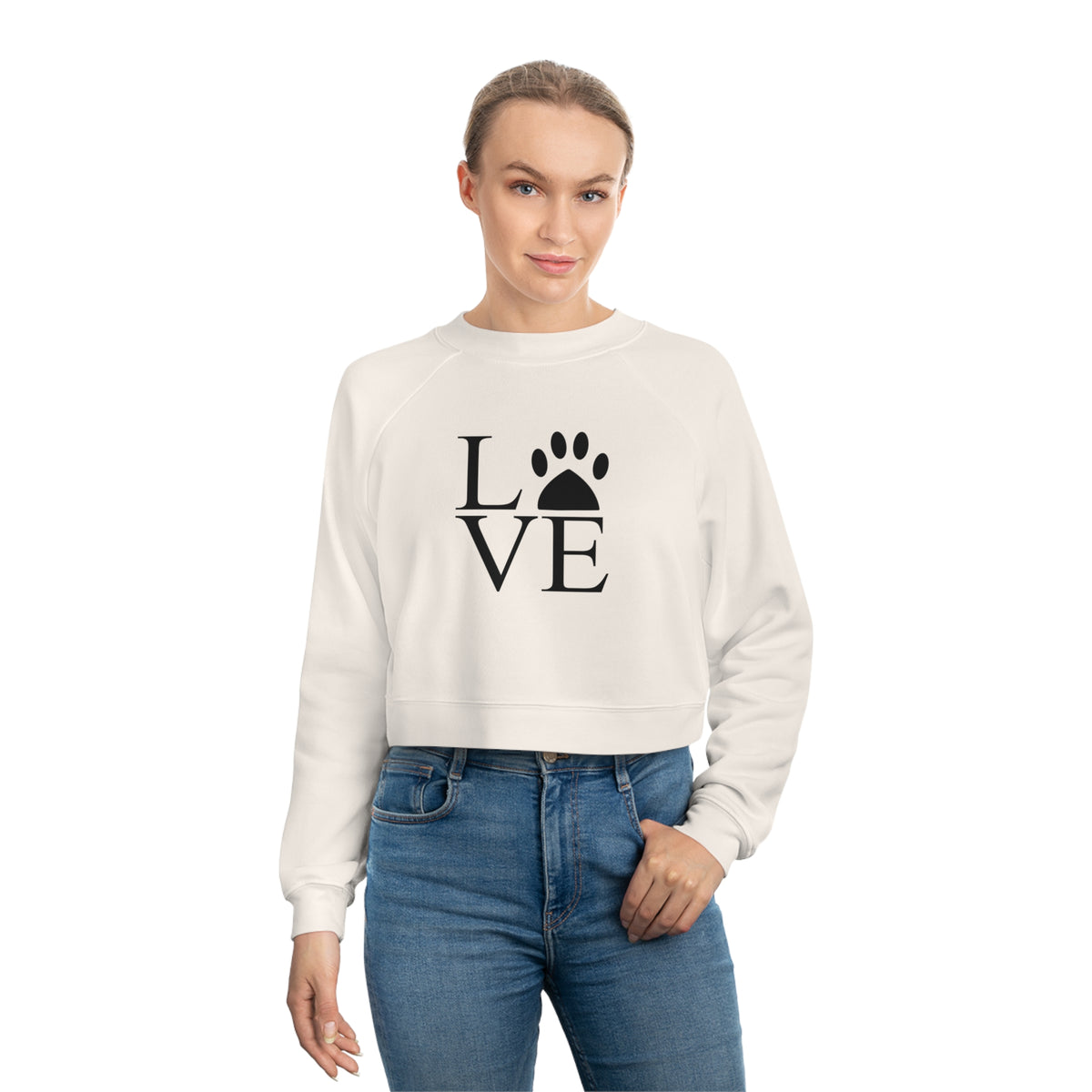 Pittie Love Women's Cropped Pullover